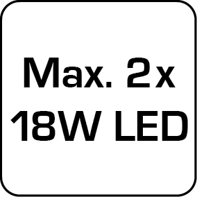 10-max2x18w